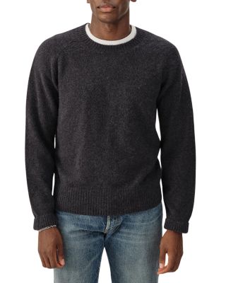 Buck Mason - Shaggy Alpaca Blend Saddle Crewneck Sweater