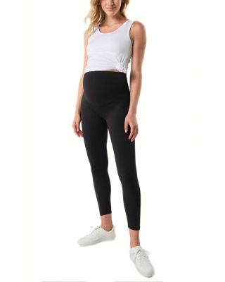 Women&#39;s Maternity Stretch Leggings with Bump-Friendly Phone Pocket