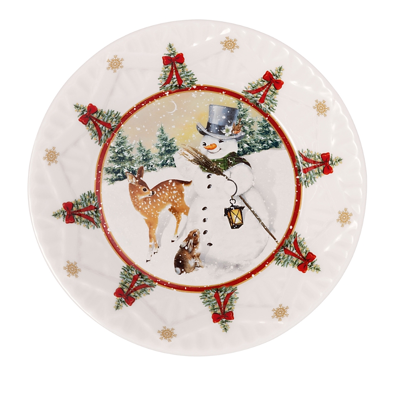 Villeroy & Boch Toy's Fantasy Small Bowl: Snowman In Multi