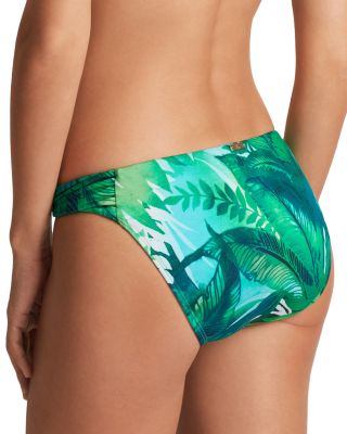 Single Strap Twist Bikini Top & Twist Side Tab Hipster Bikini Bottom