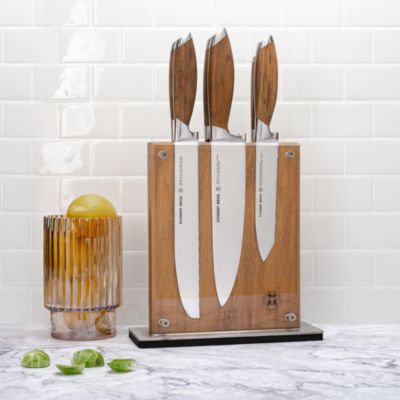 Cutlery Bonded Teak 7-Piece Knife Block Set