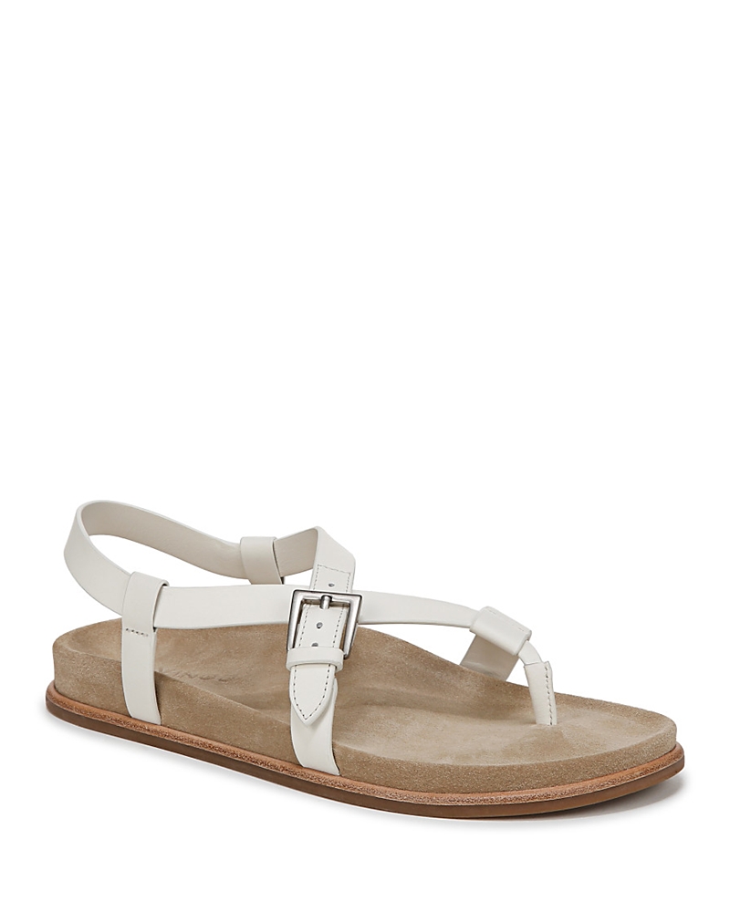 Vince Franca Leather Strappy Sandal In Milk White Leather
