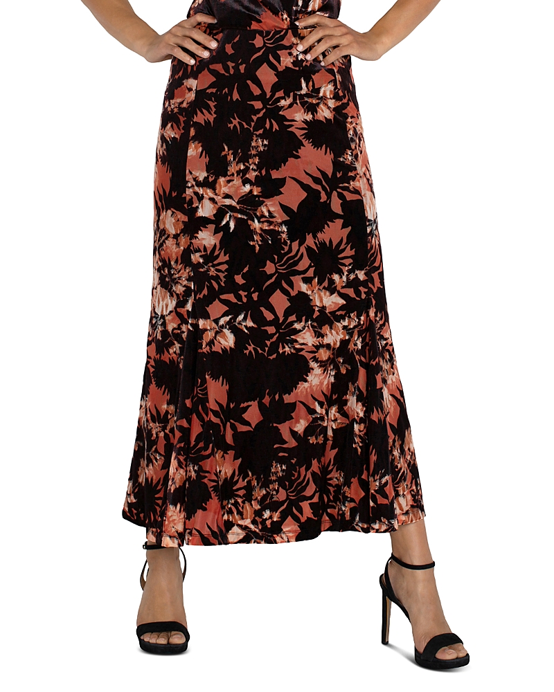 Liverpool Los Angeles Velvet Pull On Maxi Skirt