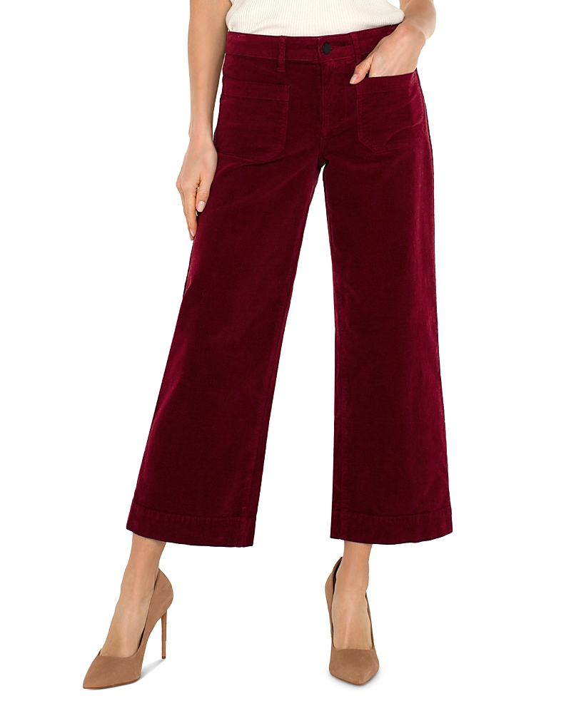 Liverpool Los Angeles Corduroy Crop Wide Leg Pants