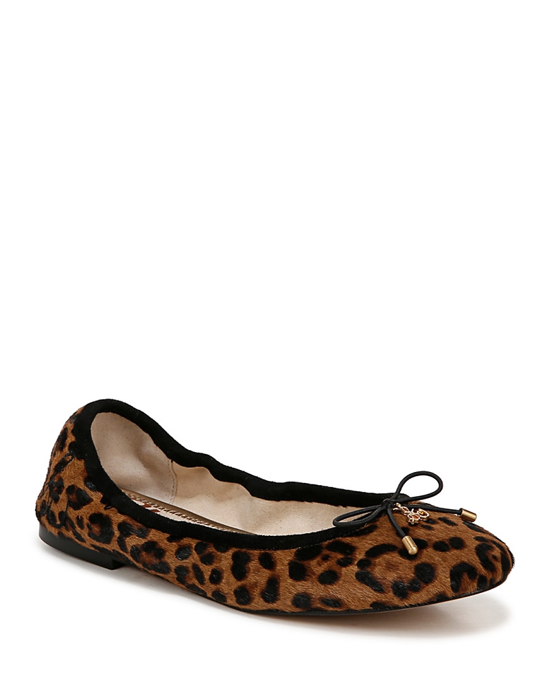 Sam Edelman Felicia Ballet Flat Granada Tan Leopard Leather In Granada Tan