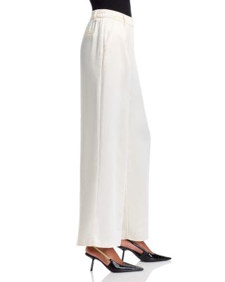 Satin Wide Leg Pants - Exclusive