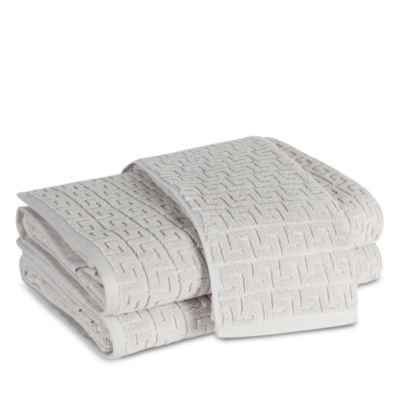 Athena Cotton Sculpted Greek Key Bath Towel