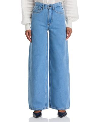 Bilbao High Rise Wide Leg Jeans in Royal