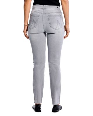 Mid Rise Straight Ankle Jeans in Mercury
