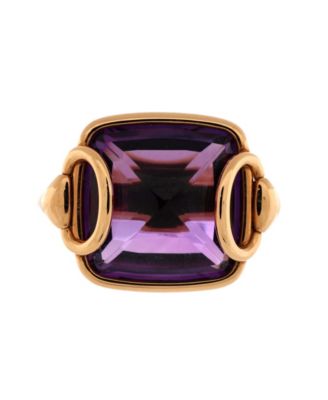 Pre-Owned HERMÈS - Nausicaa Ring 18K Rose Gold with Amethyst