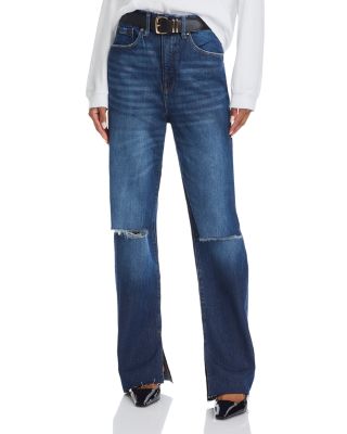 Good American - Good Boy High Rise Straight Jeans in Indigo705