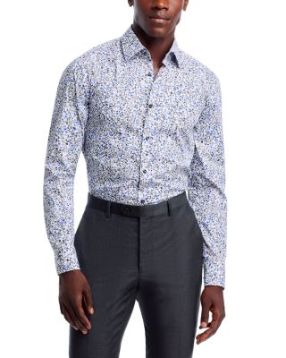 BOSS - Slim Fit Printed Dress Shirt