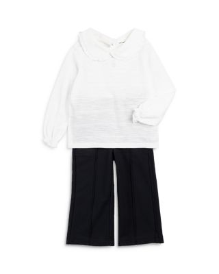 Miles The Label - Girls' Collared Top & Wide Leg Pants Set - Little Kid