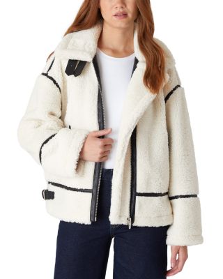 BLANKNYC - Faux Shearling Moto Jacket