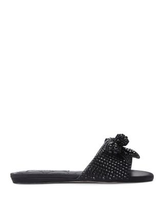 KURT GEIGER LONDON - Women's Kensington Bow Slide Sandals