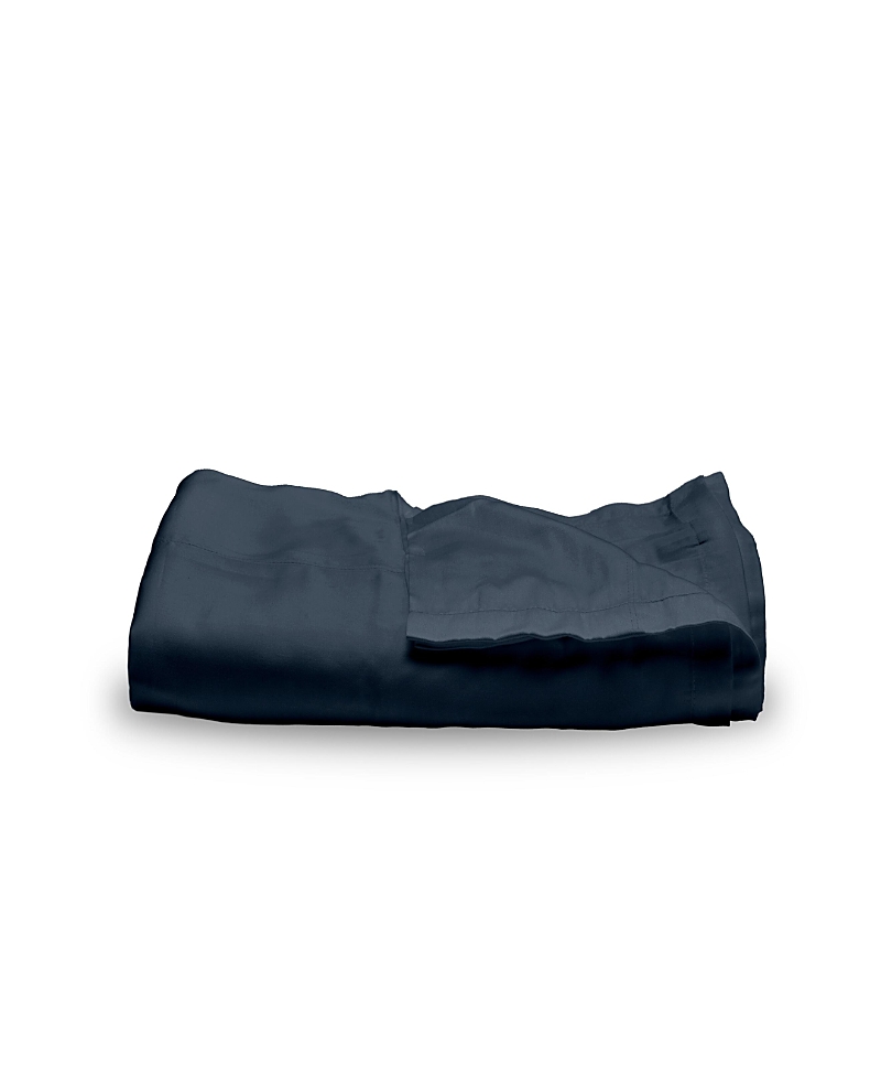 Ettitude Airy Cleanbamboo Sateen+ Flat Sheet, Queen In Indigo