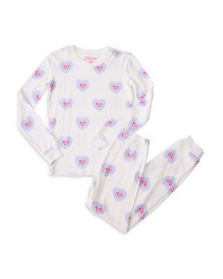 PJ Salvage - Unisex Peace & Love Pajama Set - Little Kid