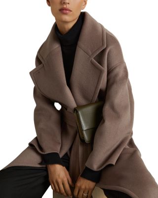 Bridget Wool-Blend Blindseam Coat