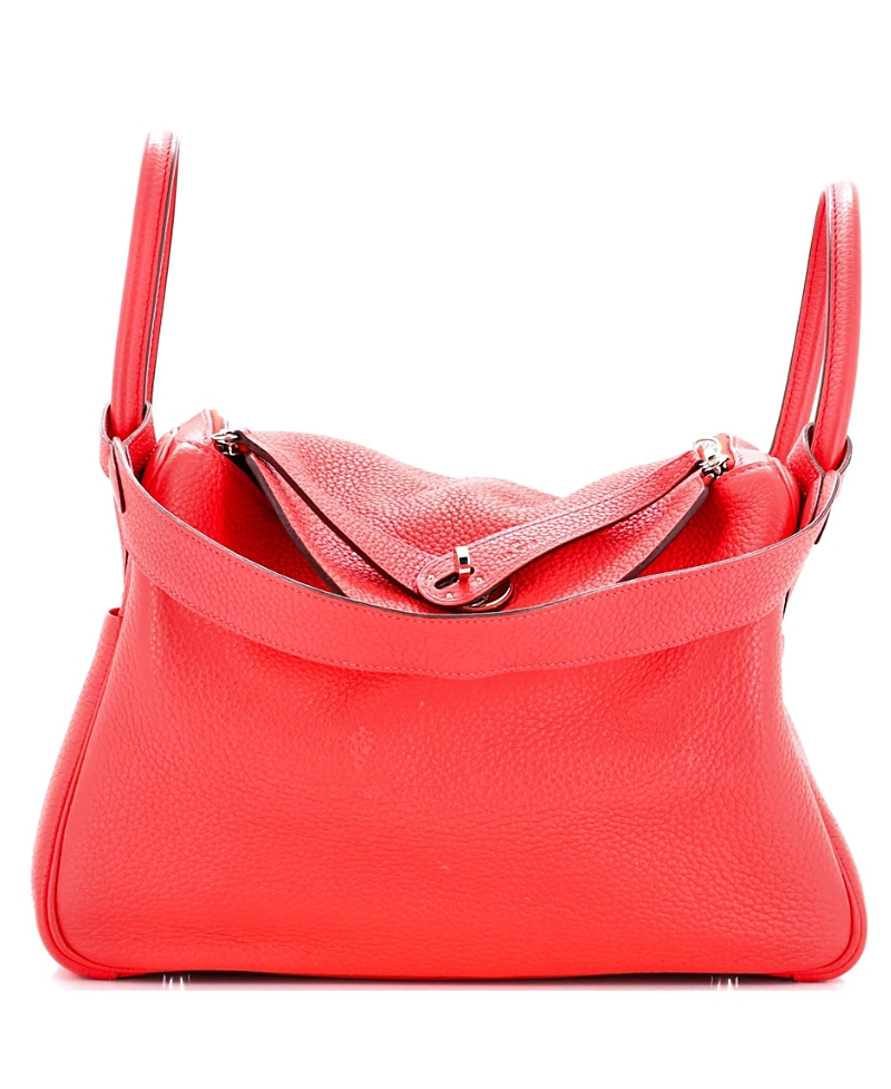 Pre-owned Pre-owned Hermes Hermes 30 Lindy Bag Swift In Red
