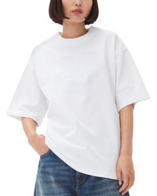 GANNI - Drop Shoulder Heart Graphic Tee