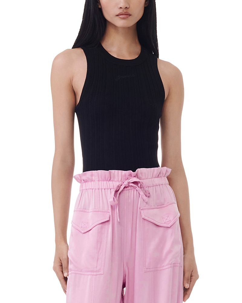 Ganni Soft Ribbed Tank Top