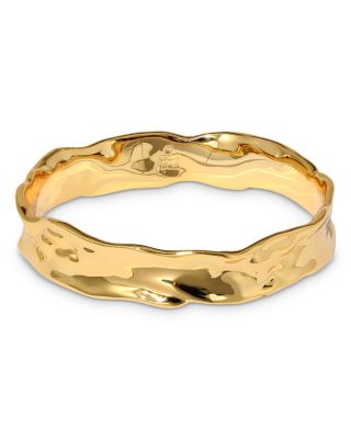 Alexis Bittar - Brut Sculptural Bangle Bracelet in 14K Gold Plated