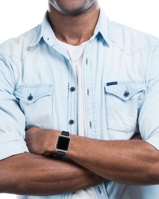 Apple Watch&reg; Black Silicone Strap, 38/40/41mm