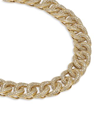 Diamond Pav&eacute; Link Bracelet in 14K Yellow Gold, 4.0 tcw