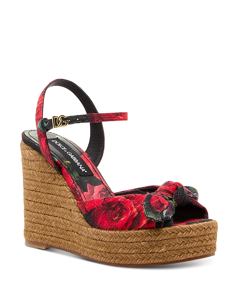 Dolce & Gabbana Women's Espadrille Wedge Sandals