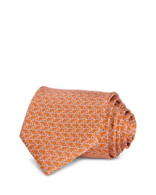 FERRAGAMO - Silk Classic Gancini Safety Pin Tie