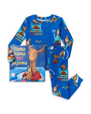 Hatley - Unisex Llama Llama Red Pajama Pajama Set With Book - Little Kid, Big Kid