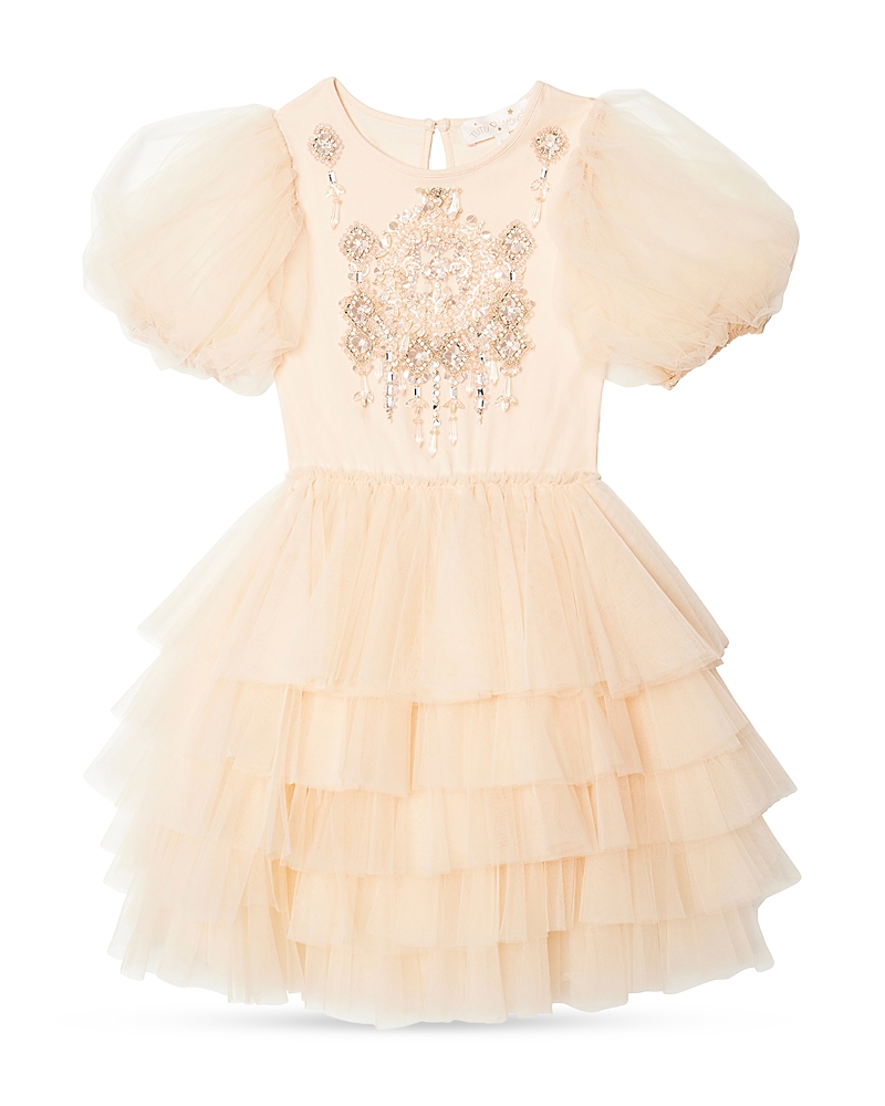 Shop Tutu Du Monde Girls' Trinket Cotton & Nylon Tutu Dress - Little Kid, Big Kid In Mother Of Pearl