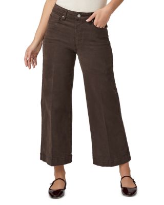 PAIGE - Anessa High Rise Cropped Wide Leg Jeans