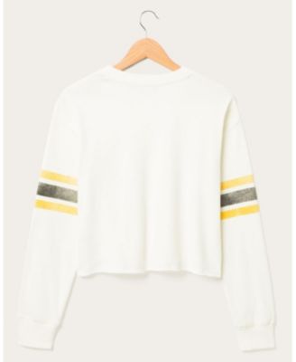  Women's NFL Pittsburgh Steelers Kickoff Crop Crew Fleece Sweatshirt