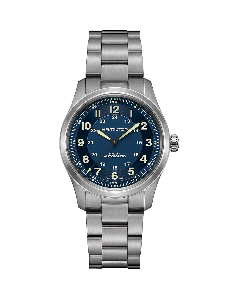 Hamilton Khaki Field Titanium Auto In Blue