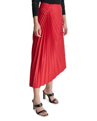 DKNY - Pleated Satin Skirt