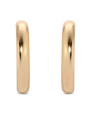 Medium Thick Classic Hoop Earrings 