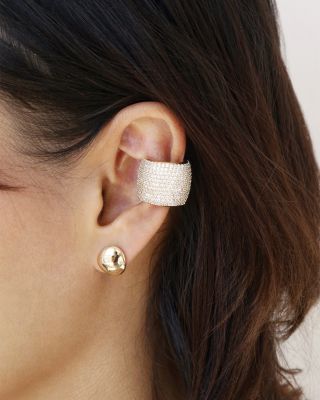 Crystal Statement Single Chunky Ear Cuff 