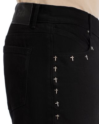 Bryant Skinny Jeans in Black Cross
