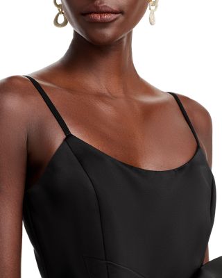 Satin Bow Mini Dress - Exclusive