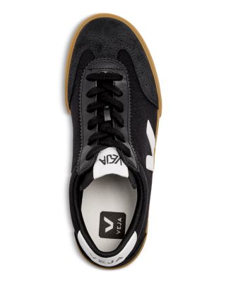 Men's Volley Lace Up Canvas and Leather Sneakers