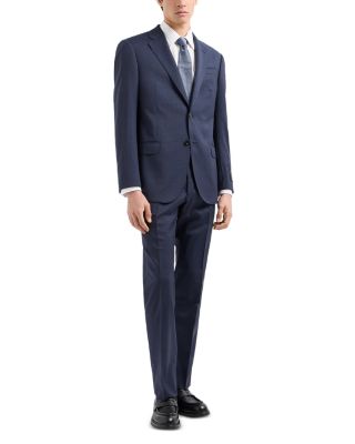 Regular Fit Textured Wool Suit