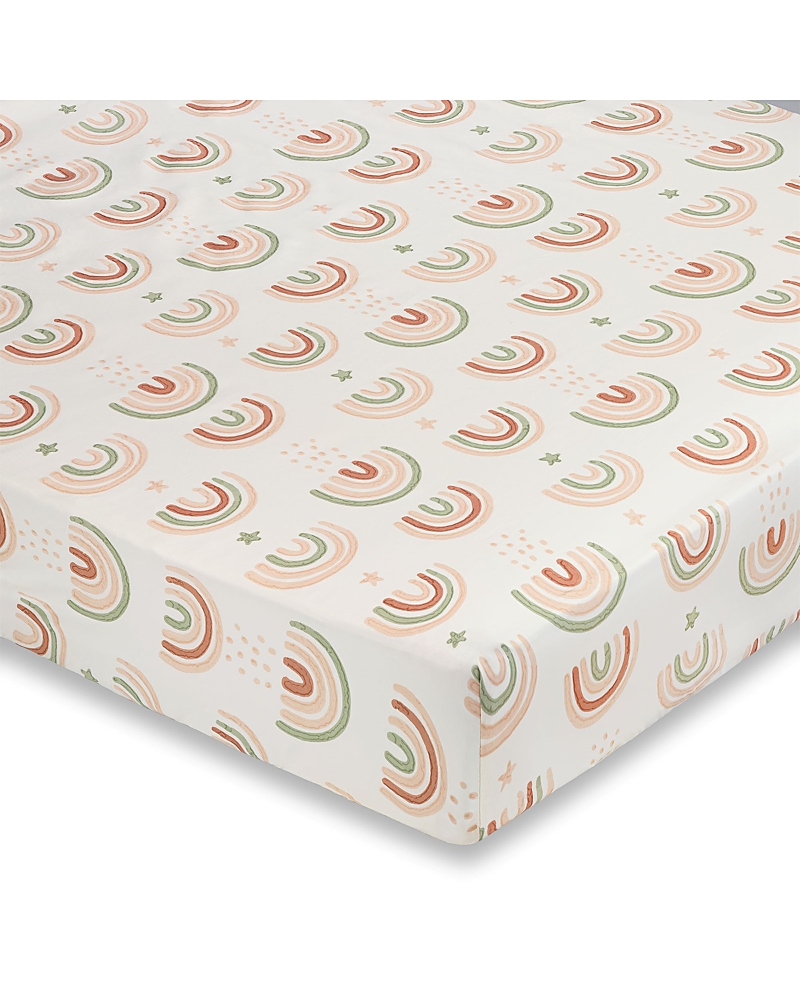 Crane Baby Parker Fitted Crib Sheet In Rainbow