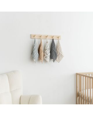 Ezra Woodland Animal Washcloths, 5 Pack