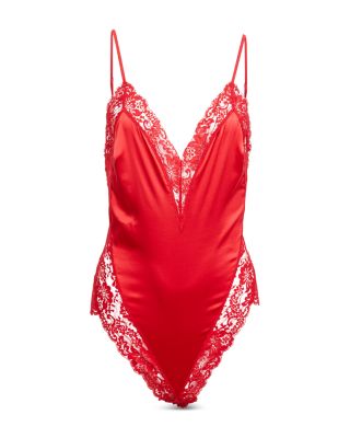 Fleur du Mal Venus Lace Trim Teddy