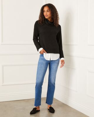 Layered Turtleneck Sweater