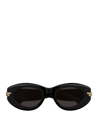 Bold Ribbon Oval Sunglasses, 51mm