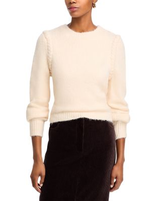 FRENCH CONNECTION - Fluffy Knit Braided Sweater