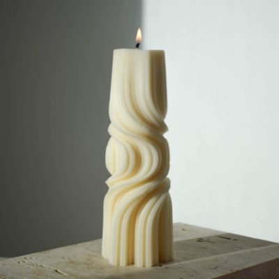 Kange Spiral Column Swirl Candle