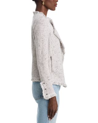 Fringe Mix Knit Jacket